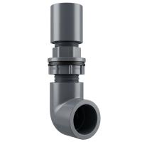 w/Female Adapter + Threaded Elbow for 90-Degree Socket to Straight Socket Tank Connection