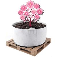 All White Fabric Pots