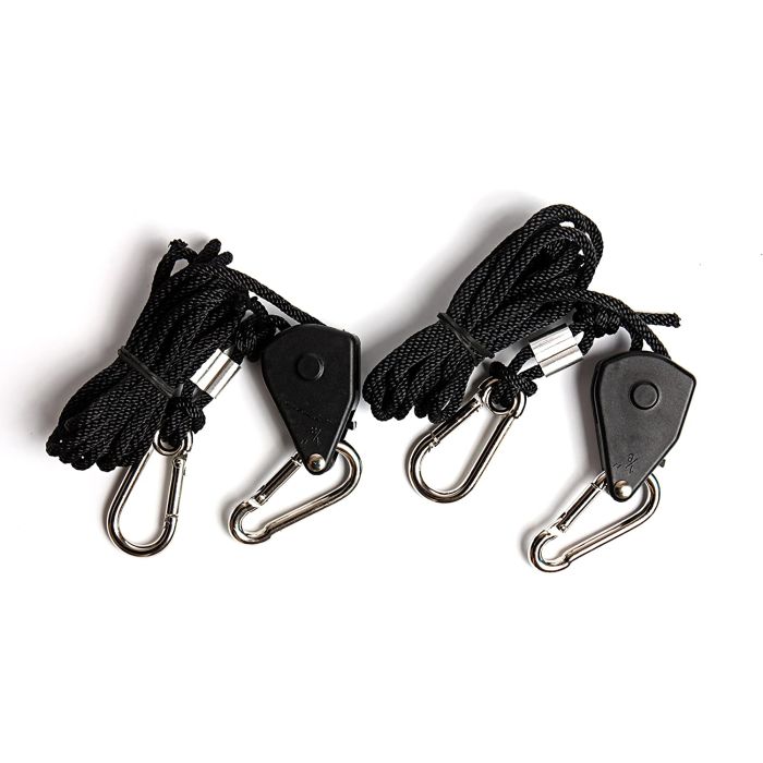 5 Pair Of 1/8" Heavy Duty Rope Ratchet Hanger For Grow Light 150lbs USA 