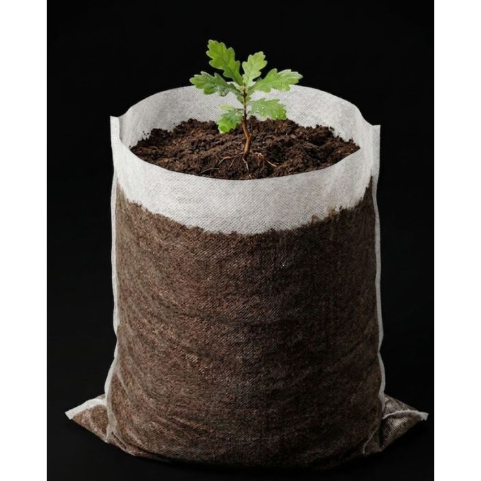 247Garden 12x12" 2-Gallon Aeration Seedling Pot/Nursery Fabric Plant Grow  Bag/Cover/Filter (40GSM Non-Woven Eco-Friendly 30CM x 30CM White Fabric) 8D  ...