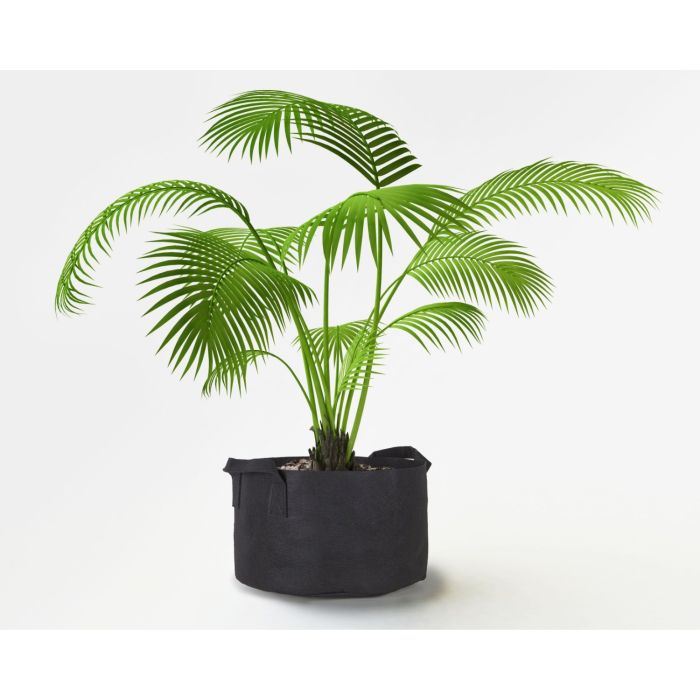 247Garden 50-Gallon Short Aeration Fabric Pot/Plant Grow Bag w/Handles  (300GSM Black 13H x 34D)