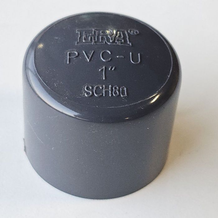 230PC/BOX 1 in. SCH-80 High Pressure PVC Pipe End Caps Slip/Socket
