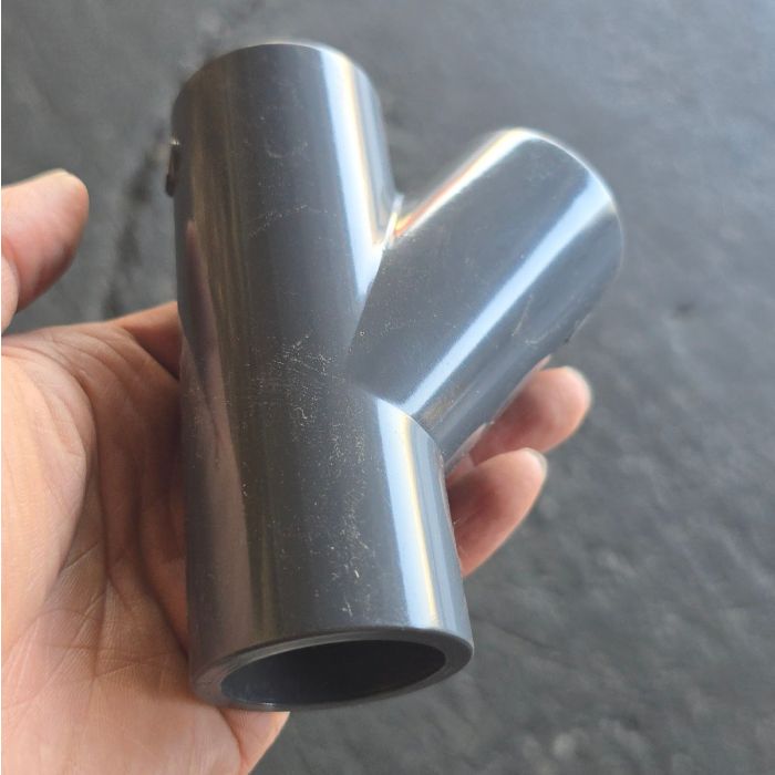 1 in. SCH-80 PVC Y-TEE/SKEW 3-Way 45-Degree Lateral Pipe WYE Fitting