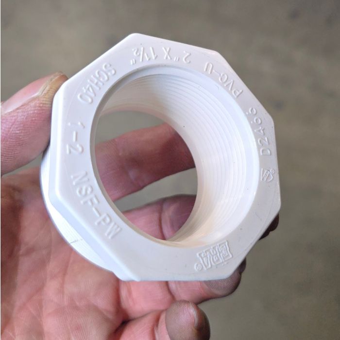 2 x 1-1/2 in. Schedule 40 PVC Reducing Bushing/Reducer MIP x FIP Pipe