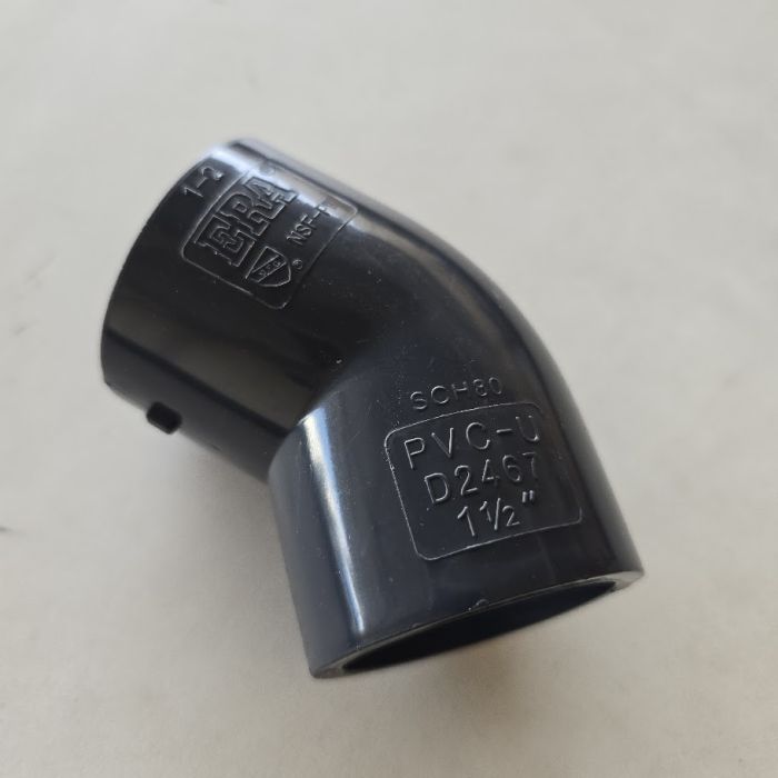 1-1/2 in. Schedule 80 PVC 45-Degree Elbow Sch-80 Pipe Fitting (Socket)