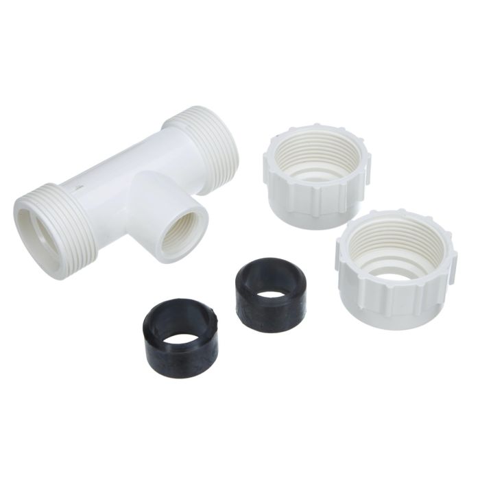 Midline Valve PVC Compression Tee Pipe Fitting - 3/4in To 2in FIP Threaded Branch