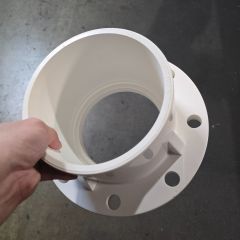 6 in. PVC TS Flange SCH-40/80 ASTM D2466/D2467 (Socket-Type High Pressure Pipe Fitting 160mm)