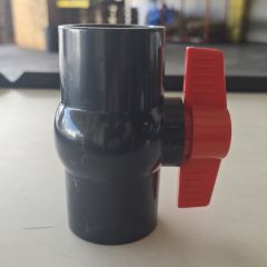 1-1/2 in. Heavy-Duty PVC Compact Ball Shut-off Valve Threaded-Type for SCH40/SCH80 Pipe Fitting 1.5" FNPT