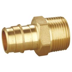5-Pack 3/4 in. PEX-A x 1 in. NPT Male Pipe Threaded MPT Adapter (NSF Lead Free DZR Brass F1960 PEX Cold Expansion Fitting)