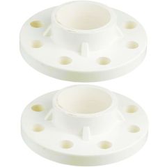 2-PK 4 in. PVC SCH-40/80 TS Flange ASTM D2466/D2467 (Socket-Type High Pressure Pipe Fittings)