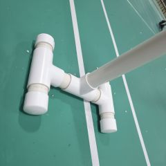 DIY SCH-40 PVC 1-1/4" Pole Base Stand Kit for Badminton/Pickleball Net Mounting (Fittings ONLY - No Pipes Included)