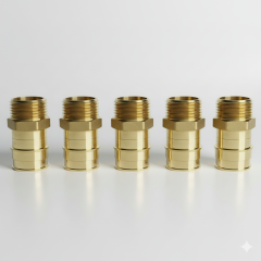 5-Pack 1 in. PEX-A x 3/4 in. Male Pipe Threaded MTP/NTP Adapters NSF Lead Free DZR Brass ASTM F1960 PEX Cold Expansion Fittings