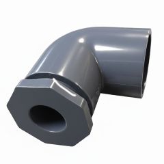 247Garden 3/4" x 1/2" SCH-80 PVC 90-Degree Reducing Elbow Fittings NSF ASTM D2467 High Pressure Engineering Kit 2PC