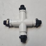 1/2" PVC 4-Way Male NPT Adapters 9-Piece Modular PVC Connector Kit