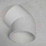 6 in. PVC Schedule-40 45-Degree Elbow Pressure Pipe Fitting 6" NSF ASTM D2466 for HVAC/Plumbing