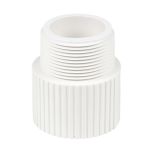 1-1/4 in. Schedule 40 PVC MPT x S Male Adapter Pipe Fitting NSF SCH40 ASTM D2466 1.25" NPT x Slip