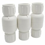 3-Pack 3/4 in. Schedule 40 PVC In-Line Spring Check Valves, Socket