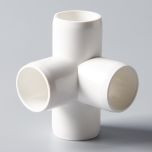 3/4 in. 4-Way SCH-40 PVC Fitting ASTM D2466 Plumbing-Grade