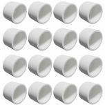 16-Pack 1" SCH-40 PVC End Caps Plumbing Grade Fittings NSF-PW UPC ASTM ANSI D2466