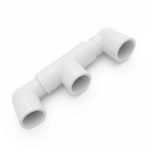 247Garden 3/4" SCH40 2-Port Out Basic Adjustable-Tee Manifold Kit NSF/ASTM D2466