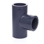 1-1/4 in. Schedule 80 PVC Tee 3-Way Straight T High Pressure Pipe Fitting NSF ASTM D2467 Socket