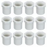12-PK 3/4" Spigot x 1/2" Slip PVC Schedule-40 Busher Reducing Ring NSF Pipe Fittings 