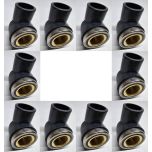 3/4 in. SCH80 PVC 90-Degree Female Elbow w/Brass Threaded Fitting NSF ASTM D2467 PVC Slip x FPT Brass Connector 10-Pack