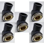 3/4 in. SCH80 PVC 90-Degree Female Elbow w/Brass Threaded Fitting NSF ASTM D2467 PVC Slip x FPT Brass Connector 5-Pack