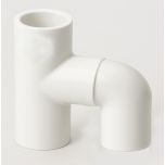 1-1/4 in. PVC SCH-40 H-Type 2-Port Manifold w/ Modular Design & Adjustable 360-Degree Direction NSF ASTM D2466 2-Piece Fitting Kit S x S x S