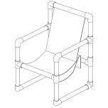 1-1/4" 90-Degree Elbows and Tee PVC Fittings for DIY PVC Chair 