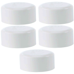 5-Pk 6" SCH40 PVC End Cap/Plug Pressure Pipe Fitting NSF-PW White ASTM D2466 