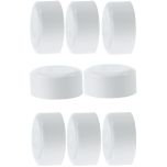 8-Pk 6" SCH40 PVC End Cap/Plug Pressure Pipe Fitting NSF-PW White ASTM D2466 