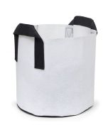 247Garden 15-Gallon Aeration Fabric Pot/Planting Grow Bag w/Handles (White w/Black Handles 14.5H x 17D)