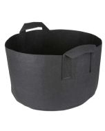 247Garden 10-Gallon Short Aeration Fabric Pot/Vegetable Grow Bag w/Handles (Black 10H x 17D)