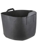 247Garden 20-Gallon Short Aeration Fabric Pot/Vegetable Grow Bag w/Handles (Black 13H x 21D)