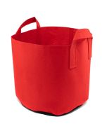 247Garden 7-Gallon Red Aeration Fabric Pot/Plant Grow Bag w/Handles + Black Base 12H x 13D