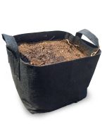 247Garden 3-Gallon Square Aeration Fabric Pot Planting Grow Bag w/Handles (Grey 9 x 9 x 8.5)