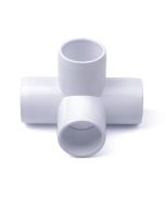 80-Pack 1/2" PVC 4-Way Fitting SCH40 ASTM