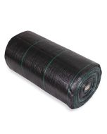 247Garden 4X300 Feet Ground Cover/Weed Barrier (100GSM Black Landscape Fabric UV-Resistance, Folded on Roll, 1200 Sqft Roll)