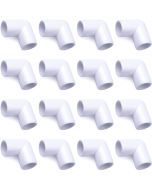 247Garden 3/4 in. PVC 90-Degree Elbow ASTM SCH40 Furniture-Grade Fitting 16-Pack Free Ship