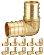 10-Pack PEX-B 3/4 in. 90° Elbow for PEX-B Pipe/Tubing (No Lead Brass) - 10 PIECES Crimp Fittings