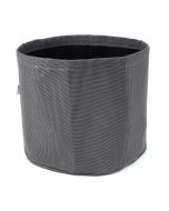 247Garden 2-Gallon Textilene Aeration Fabric Pot/Grow Bag for Indoor/Outdoor Decorated Gardening 7.5H x 8.5D (Steel Gray)