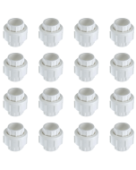 16-Pack 3/4 in. Schedule 40 PVC Unions w/ O-Ring Socket-Type Pipe Fittings