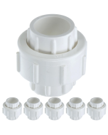 6-Pack 3/4 in. Schedule 40 PVC Unions w/ O-Ring Socket-Type Pipe Fittings