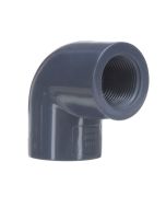 247Garden SCH80 PVC 1/2" 90-Degree Female Elbow for Schedule-80 High Pressure Fitting (FPT x FPT Thread-Type)
