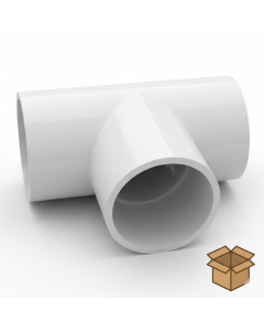 38pcs/Box 2 in. Schedule-40 PVC Tee 3-Way Pipe Fitting NSF SCH40 ASTM D2466 2" Socket