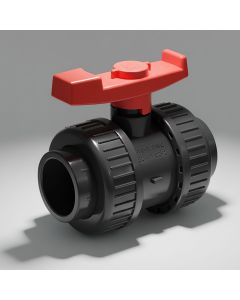 1-1/4 in. SCH40/80 PVC True Union Compact Ball Shut-off Valve Socket-Type ASTM/ANSI Certified