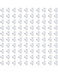 100pcs 3/4 in. Schedule 40 PVC Tee 3-Way Pipe Fitting NSF/ASTM SCH40 ASTM D2466