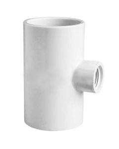 1-1/4 x 1/2 in. SCH-40 PVC Reducing Female-Threaded Tee NSF ASTM D2466 Slip x Slip x FIP