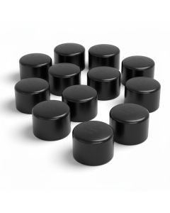 12-Pk 1-1/4 in. SCH-80 PVC End Caps Slip/Socket High Pressure Fittings NSF ASTM D2467 1.25"